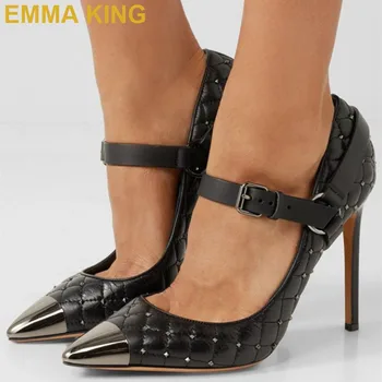 Black Mary Jane Pumps Women Pointed Toe High Heels Sexy Ladies Shoes Rivets Studs Stilettos Drop Shipping Big Size 10
Black Mary Jane Pumps Women Pointed Toe High Heels Sexy Ladies Shoes Rivets Studs Stilettos Drop Shipping Big Size 10