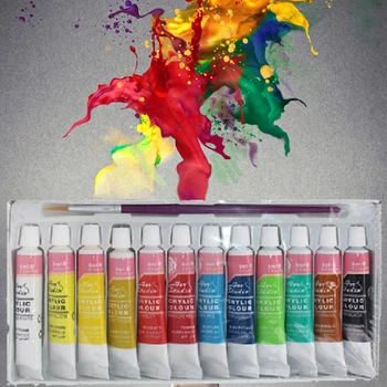 FangNymph Wall Painting 12 Colors Professional Acrylic Paints Set Hand Painted Textile Paint Brightly Colored Art Supplies
FangNymph Wall Painting 12 Colors Professional Acrylic Paints Set Hand Painted Textile Paint Brightly Colored Art Supplies