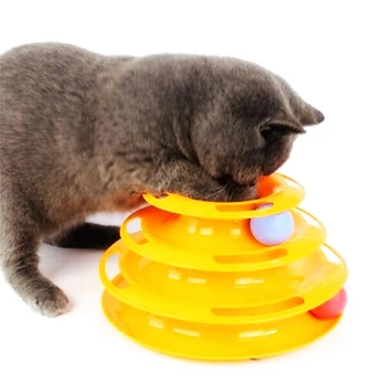 Three Levels Pet Cat Toy Tower Tracks Disc Cat Intelligence Amusement Triple Pay Disc Cat Toys Ball Training Amusement plate
Three Levels Pet Cat Toy Tower Tracks Disc Cat Intelligence Amusement Triple Pay Disc Cat Toys Ball Training Amusement plate