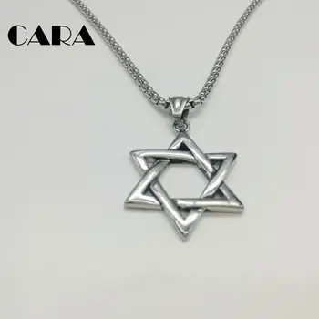 New Fine polished stainless steel 6 pointed star pendant necklace silver color long chain necklace pendant for men CARA0160
New Fine polished stainless steel 6 pointed star pendant necklace silver color long chain necklace pendant for men CARA0160