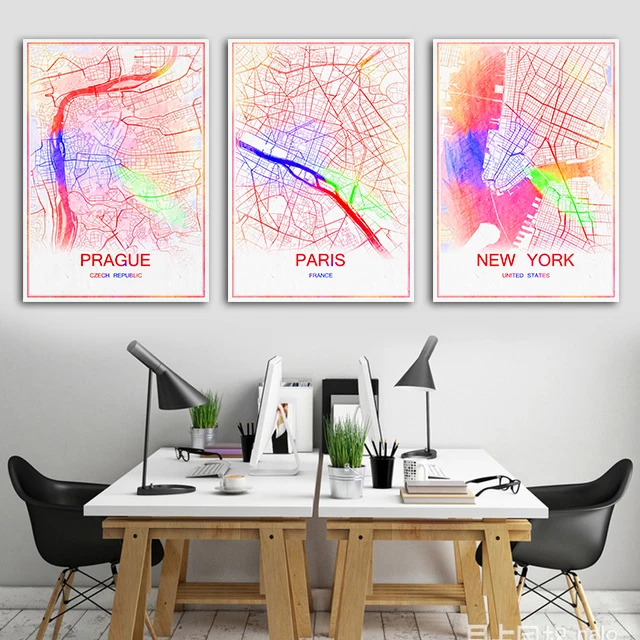 Travel City Map Abstract world poster Modern retro Kraft Paper Poster vintage Wall antique sticker Home decor Painting maps
Travel City Map Abstract world poster Modern retro Kraft Paper Poster vintage Wall antique sticker Home decor Painting maps