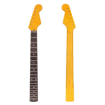 1pcs 21 Fret Maple wood Guitar Neck Replacement Guitar Neck for ST Electric Guitar Abalone Dots Natural Yellow paint
1pcs 21 Fret Maple wood Guitar Neck Replacement Guitar Neck for ST Electric Guitar Abalone Dots Natural Yellow paint