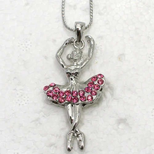 12pcs/lot Wholesale Rhinestone Ballerina Coryphee girl Fashion Pendant Necklaces Chain Jewelry F101179
12pcs/lot Wholesale Rhinestone Ballerina Coryphee girl Fashion Pendant Necklaces Chain Jewelry F101179