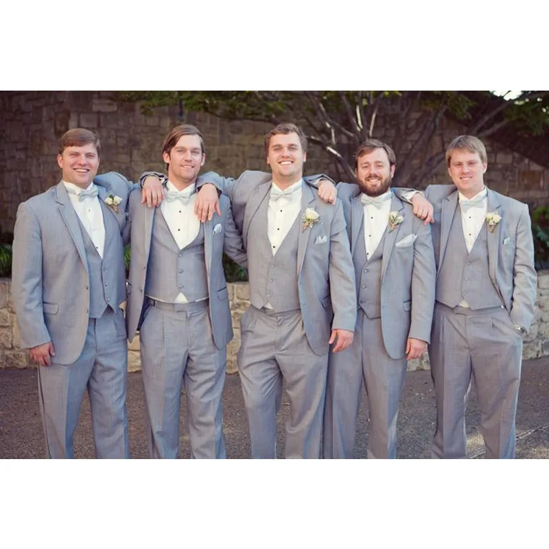 Custom Made Grey Wedding Suits for Men Slim Fit Groomsmen Simple Suit Blazer Men 3 Piece Groom Wear(Jacket+Pants+Vest)G577
Custom Made Grey Wedding Suits for Men Slim Fit Groomsmen Simple Suit Blazer Men 3 Piece Groom Wear(Jacket+Pants+Vest)G577