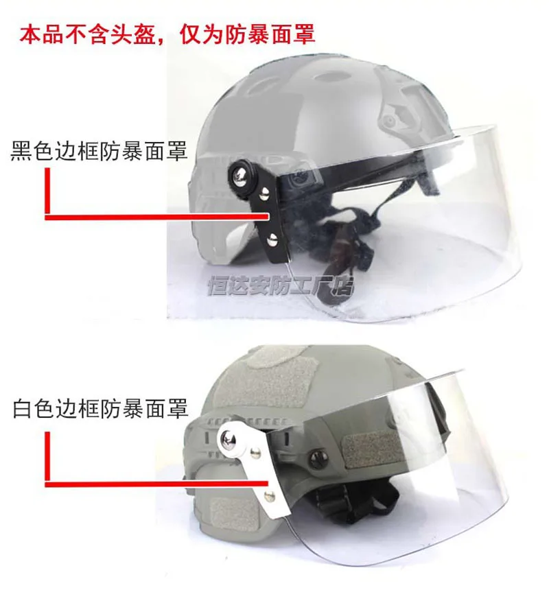 Прозрачная Ветрозащитная маска-направляющая для шлема FAST MICH AF | Спорт и