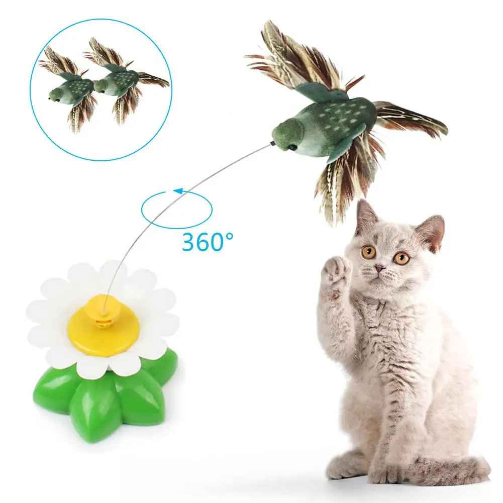 Portable Electric Cat Toy Rotating Bird Fun Flowers Green Leaf Interactive Cat Scratching Toy Funny Cat Intertive Toys
Portable Electric Cat Toy Rotating Bird Fun Flowers Green Leaf Interactive Cat Scratching Toy Funny Cat Intertive Toys