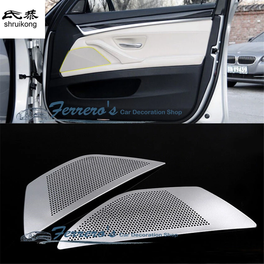 2PCS/Lot Car Door Sudio Speaker Decoration Cover Sequins Aluminium Alloy for BMW F10 F18 5 Series 520 525 Styling High Quality
2PCS/Lot Car Door Sudio Speaker Decoration Cover Sequins Aluminium Alloy for BMW F10 F18 5 Series 520 525 Styling High Quality