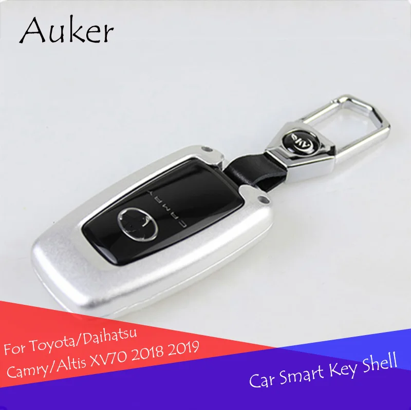 Car Smart Key Case Key Shell Wallet Protective Cover Zinc alloy Car styling For Toyota/Daihatsu Camry/Aitis XV70 2017 2018
Car Smart Key Case Key Shell Wallet Protective Cover Zinc alloy Car styling For Toyota/Daihatsu Camry/Aitis XV70 2017 2018