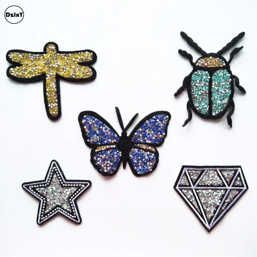 1 PCS Butterfly Hot Drilling parches Embroidered Iron on Patches for Clothing DIY Motif Stripes Clothes Stickers Diamonds Badges
1 PCS Butterfly Hot Drilling parches Embroidered Iron on Patches for Clothing DIY Motif Stripes Clothes Stickers Diamonds Badges