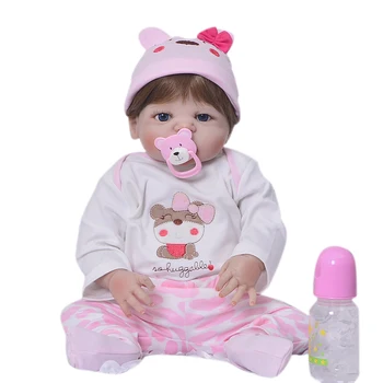 57cm Full Silicone Body Vinyl Reborn Baby Doll Newborn Girl Toddler babies Toy Bebes reborn corpo de silicone inteiro
57cm Full Silicone Body Vinyl Reborn Baby Doll Newborn Girl Toddler babies Toy Bebes reborn corpo de silicone inteiro