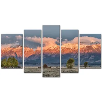 5 Pieces Sunrise Mormon Row Grand Teton National Park Autumn Wyoming Landscape Jokul Framed Picture for Home Decor Drop Shipping
5 Pieces Sunrise Mormon Row Grand Teton National Park Autumn Wyoming Landscape Jokul Framed Picture for Home Decor Drop Shipping