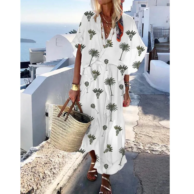 LASPERAL Casual New Women Summer V Neck Vintage Boho Long Maxi Floral National Chiffon Dress Party Beach Dress Floral Sundress
LASPERAL Casual New Women Summer V Neck Vintage Boho Long Maxi Floral National Chiffon Dress Party Beach Dress Floral Sundress