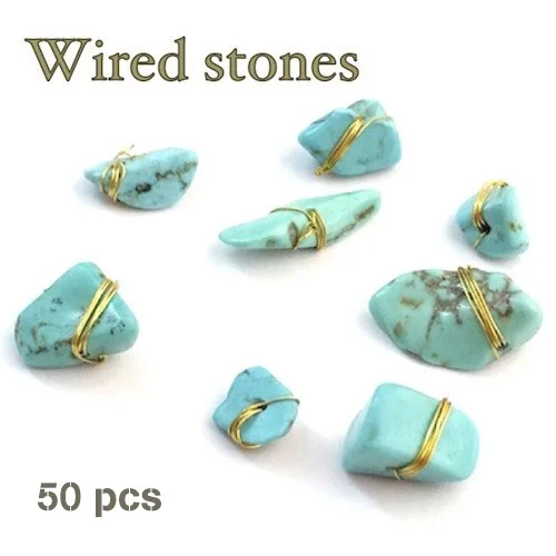 50 pcs latest fashion natural jade stone gravel with copper wire wrap around natural copper wired stone for nail art decoration
50 pcs latest fashion natural jade stone gravel with copper wire wrap around natural copper wired stone for nail art decoration
