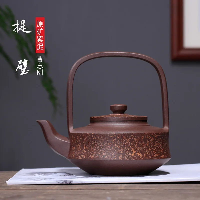 recommended distribution all hand undressed ore purple clay ceramic tea set large choi zhi-gang cao craftsmen girder | Дом и сад