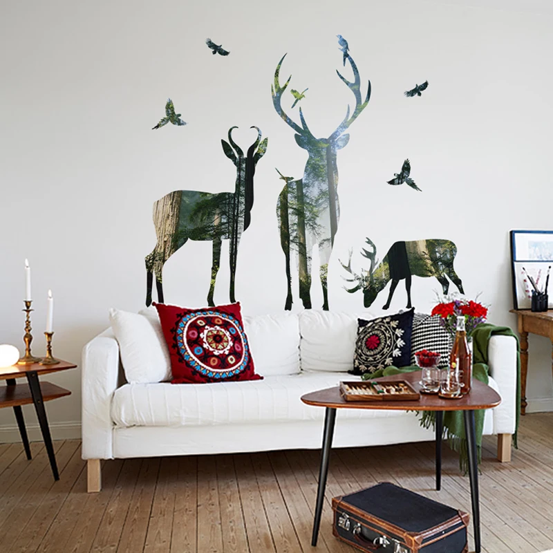 Forest Deer Flying Birds Decorative Wall Stickers For Home Decorations Living Room Bedroom PVC Decor Animals DIY Mural Art Decal
Forest Deer Flying Birds Decorative Wall Stickers For Home Decorations Living Room Bedroom PVC Decor Animals DIY Mural Art Decal