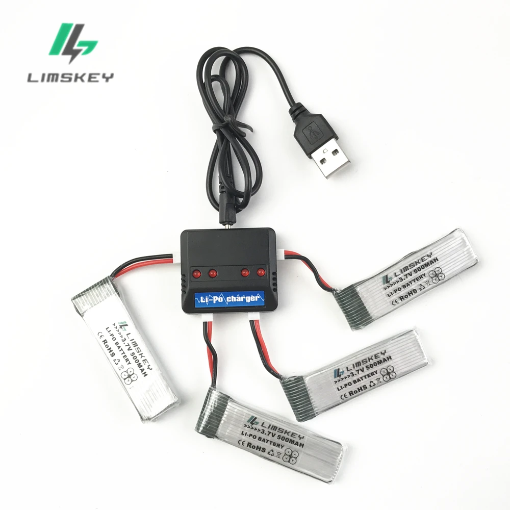 4 in 1 3.7V USB Charger with 4pcs 3.7V 500mah lipo battery For H37 Eachine E50 E50S GoolRC T37 RC Quadcopter Parts
4 in 1 3.7V USB Charger with 4pcs 3.7V 500mah lipo battery For H37 Eachine E50 E50S GoolRC T37 RC Quadcopter Parts