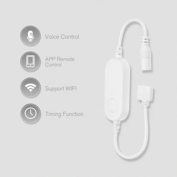 WiFi LED Controller Wireless Strip Light Smart Controller with RGBCW Interface Voice Control Smart Phones App Colors Adjustable
WiFi LED Controller Wireless Strip Light Smart Controller with RGBCW Interface Voice Control Smart Phones App Colors Adjustable
