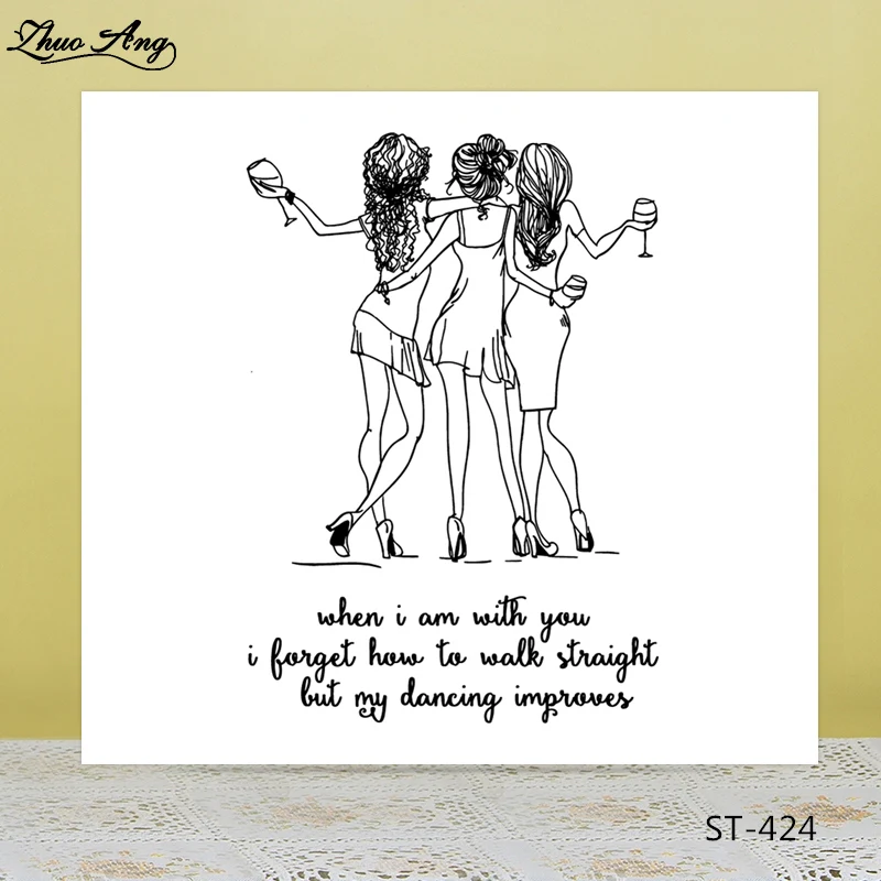 Pretty Girls Transparent Clear Silicone Stamp/Seal for DIY Scrapbooking/Photo Album Decorative Card Making Clear Stamps
Pretty Girls Transparent Clear Silicone Stamp/Seal for DIY Scrapbooking/Photo Album Decorative Card Making Clear Stamps