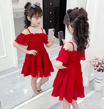 Girls'Dresses New Summer Dresses Children's Skirts Summer Outcropped Chiffon Dresses Little Girls' Princess SkirtsY1 
Girls'Dresses New Summer Dresses Children's Skirts Summer Outcropped Chiffon Dresses Little Girls' Princess SkirtsY1