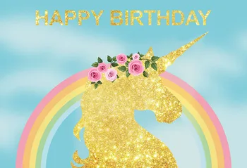 Vinyl Birthday Flower Backdrop Rainbow Unicorn Party Happy Birthday newborn children Photo Background Backdrop
Vinyl Birthday Flower Backdrop Rainbow Unicorn Party Happy Birthday newborn children Photo Background Backdrop