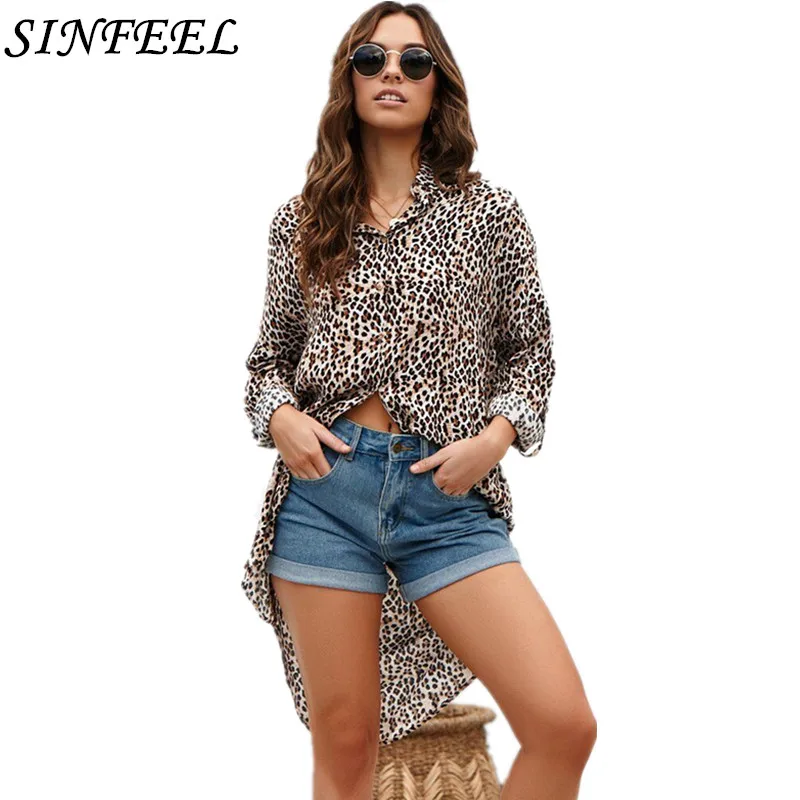 2019 Top Women Summer Blouses Women's Shirts Brands Lepoard Print Blusas Feminina Long Chiffon Elegant Casual LooseTops Femme
2019 Top Women Summer Blouses Women's Shirts Brands Lepoard Print Blusas Feminina Long Chiffon Elegant Casual LooseTops Femme