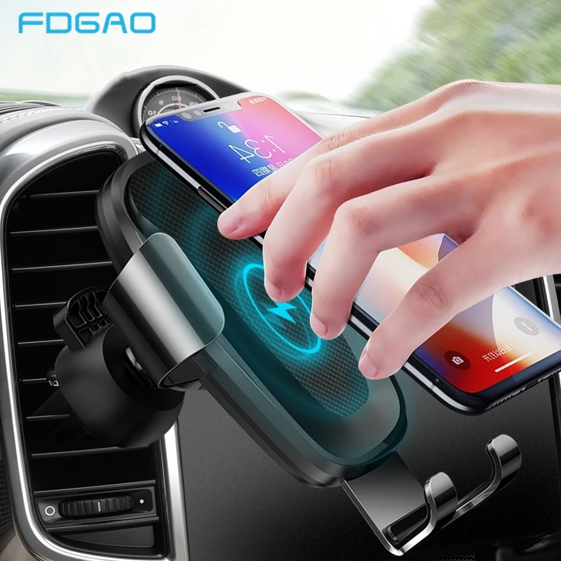 FDGAO Car Mount Qi Wireless Charger For iPhone XS Max X XR 8 Fast Charging Car Phone Holder automatic clamping For Samsung S9 S8
FDGAO Car Mount Qi Wireless Charger For iPhone XS Max X XR 8 Fast Charging Car Phone Holder automatic clamping For Samsung S9 S8
