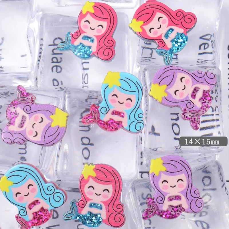 100pcs/lot 14X15mm Kawaii Mini Resin Glitter Mermaid Tail Cabochon For Scrapbooking Craft Keychain DIY Decorative Accessary
100pcs/lot 14X15mm Kawaii Mini Resin Glitter Mermaid Tail Cabochon For Scrapbooking Craft Keychain DIY Decorative Accessary