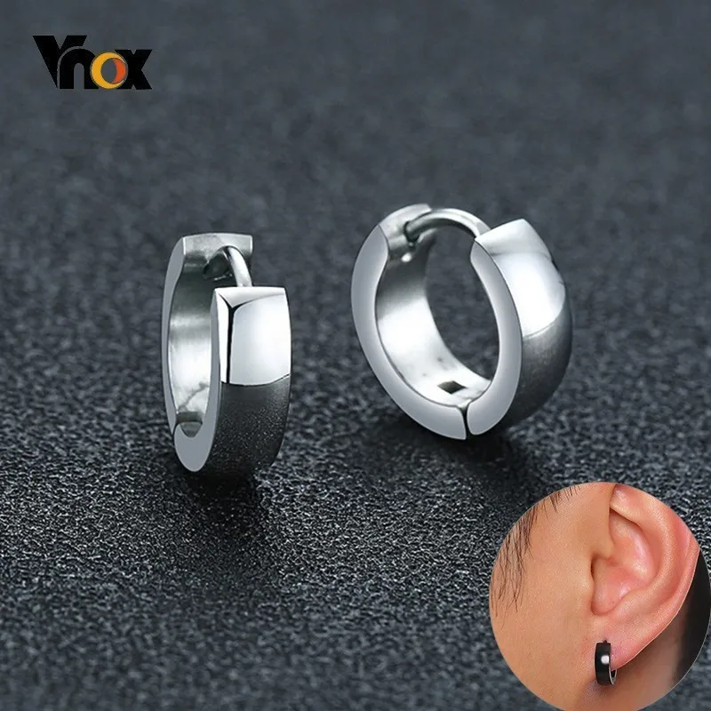 Vnox Assorted Colors Simple Small Hoop Earrings for Women Men Plain Stainless Steel Casual Brincos
Vnox Assorted Colors Simple Small Hoop Earrings for Women Men Plain Stainless Steel Casual Brincos