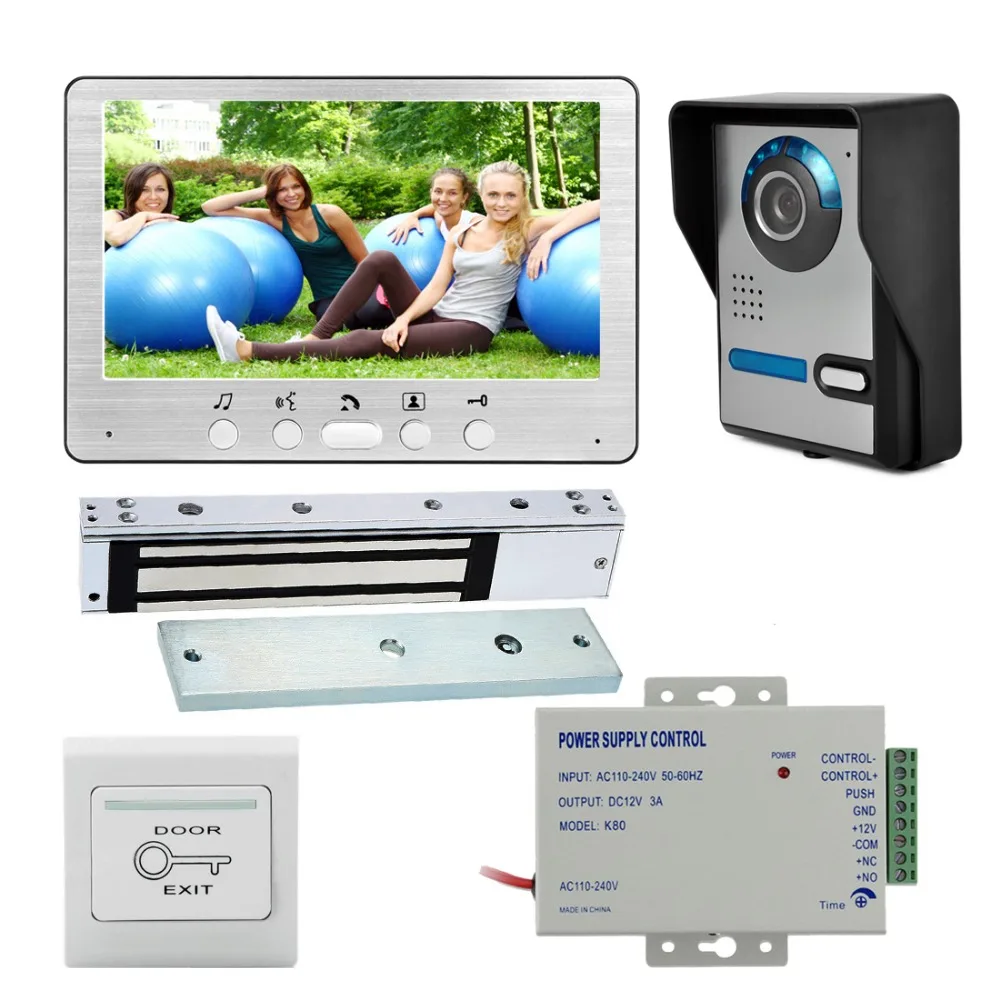 SYSD 7'' Color Video Door Phone Intercom System Kit Waterproof IR Camera Angle Adjust Acceess Control Power Supply
SYSD 7'' Color Video Door Phone Intercom System Kit Waterproof IR Camera Angle Adjust Acceess Control Power Supply