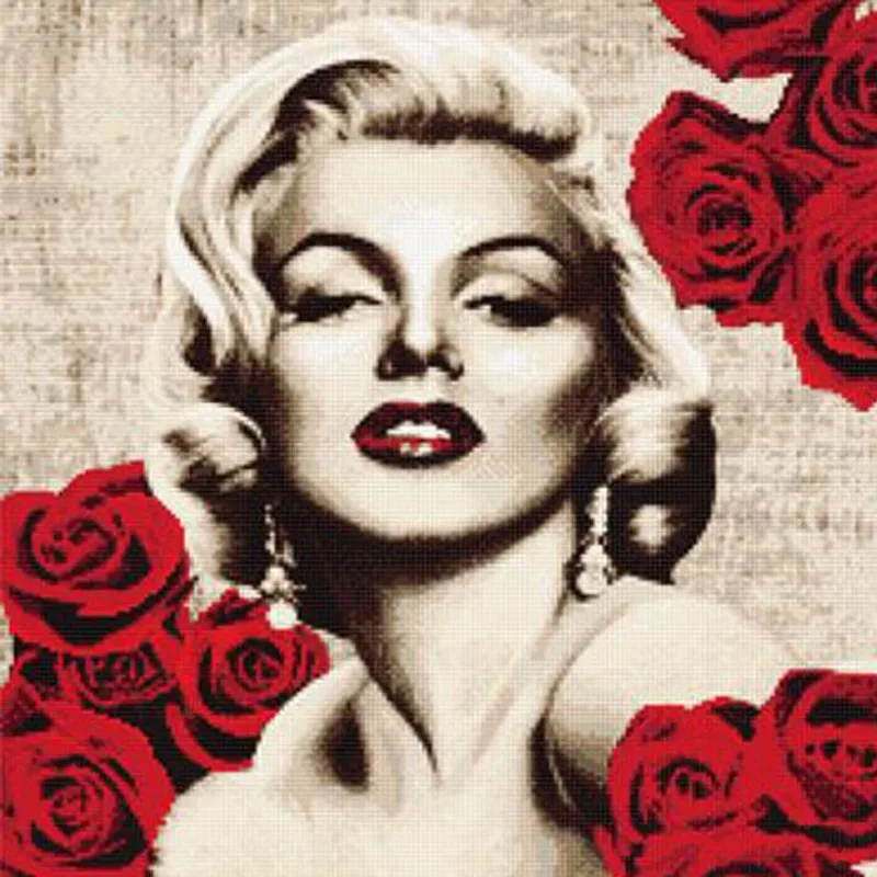 5D Diamond embroidery full drill Marilyn Monroe & rose Super star Diamond mosaic diamond painting People pictures craft HL096
5D Diamond embroidery full drill Marilyn Monroe & rose Super star Diamond mosaic diamond painting People pictures craft HL096