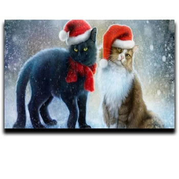 Round Diamond Painting Set for Embroidery DIY stitch Mosaic Full of Embroidered Diamonds Modular Two christmas kittens
Round Diamond Painting Set for Embroidery DIY stitch Mosaic Full of Embroidered Diamonds Modular Two christmas kittens