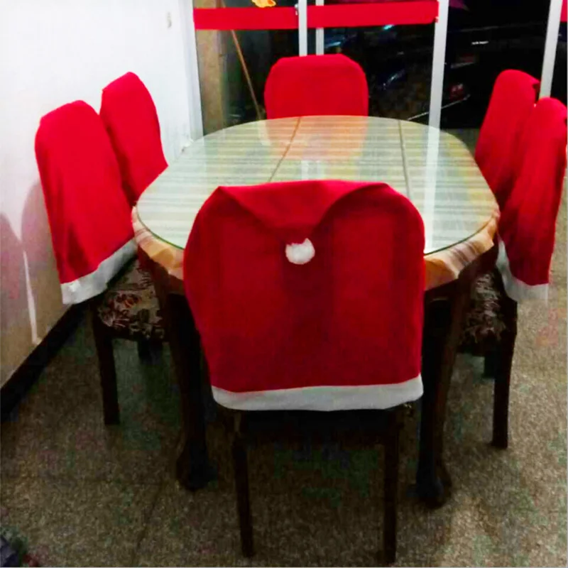 6pcs Chair Covers Spandex Christmas Housse De Chaise Cover Set Santa Clause Xmas Decorations Hat For Wedding Home Party
6pcs Chair Covers Spandex Christmas Housse De Chaise Cover Set Santa Clause Xmas Decorations Hat For Wedding Home Party