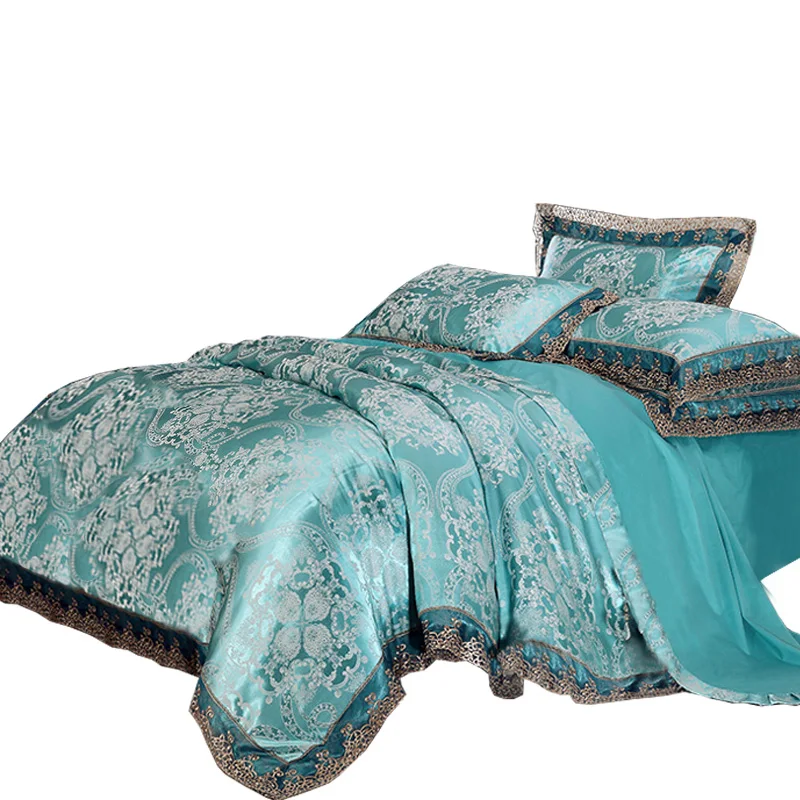 High Quality Jacquard Bedding Queen Extra Large Lace Down Quilt Cover Silk and Cotton Bedding Set
High Quality Jacquard Bedding Queen Extra Large Lace Down Quilt Cover Silk and Cotton Bedding Set
