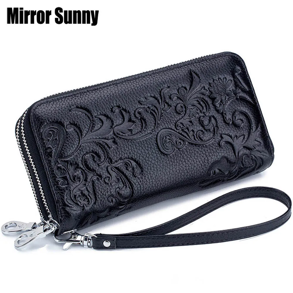 2019 New Style Women's Wallet Double Zipper Purse Head Cowhide Leather RFID Anti-Radio Frequency Scanning Wallet Wristband Bag
2019 New Style Women's Wallet Double Zipper Purse Head Cowhide Leather RFID Anti-Radio Frequency Scanning Wallet Wristband Bag