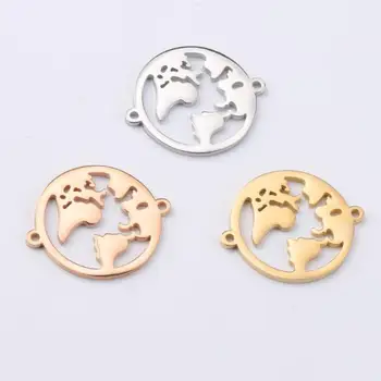 20 pcs 27*22mm Stainless Steel Connector charm Hollow Word Map design pendant for DIY jewelry making
20 pcs 27*22mm Stainless Steel Connector charm Hollow Word Map design pendant for DIY jewelry making