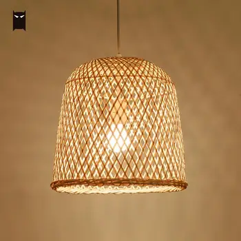 31x30cm Bamboo Wicker Rattan Bell Pendant Light Fixture Country Chinese Asian Hanging Ceiling Lamp Dining Table Room Restaurant
31x30cm Bamboo Wicker Rattan Bell Pendant Light Fixture Country Chinese Asian Hanging Ceiling Lamp Dining Table Room Restaurant