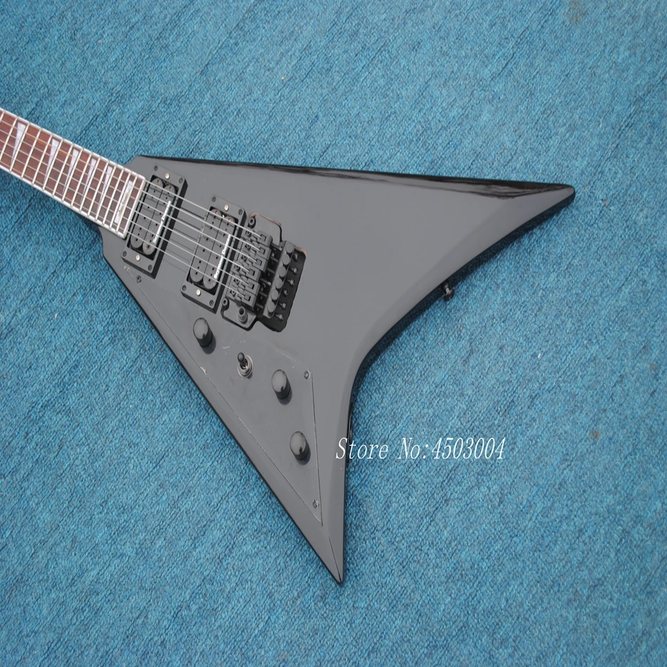 Free shipping Factory wholesale flying-V style left hand Jackson black electric guitar Jackson custom shop
Free shipping Factory wholesale flying-V style left hand Jackson black electric guitar Jackson custom shop