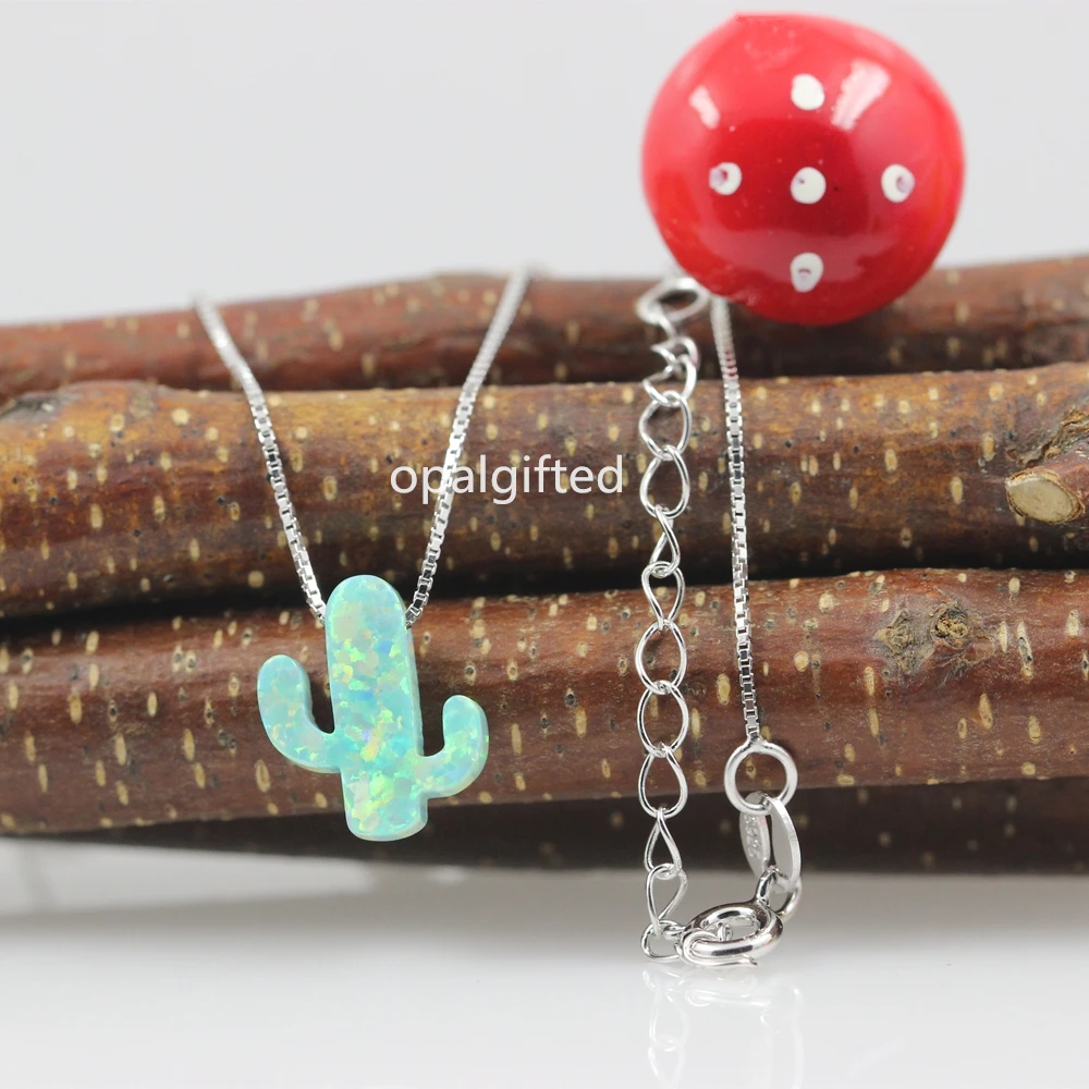1pc/lot 11*13mm light green op03/ white op17 Cute cactus pendant opal necklace For Women with 925 silver box chain High Quality
1pc/lot 11*13mm light green op03/ white op17 Cute cactus pendant opal necklace For Women with 925 silver box chain High Quality