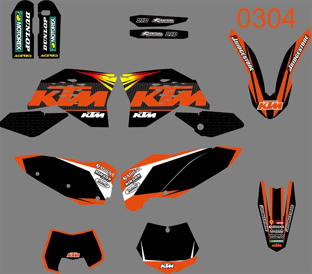 4 STYLES TEAM GRAPHICS BACKGROUNDS DECALS STICKERS FOR KTM 125-525 SX SXF 2005 2006 2007-2011
4 STYLES TEAM GRAPHICS BACKGROUNDS DECALS STICKERS FOR KTM 125-525 SX SXF 2005 2006 2007-2011