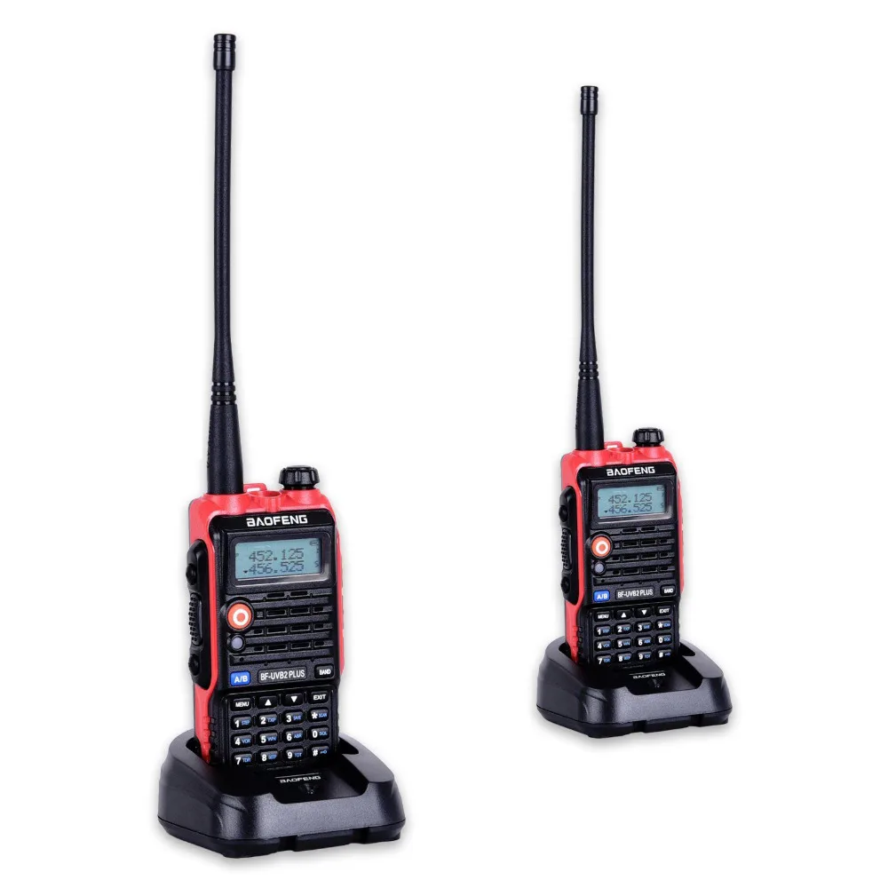 2PCS Baofeng BF-UVB2 Plus 8W High Power 7.4V 4800mAh Li-ion Battery LED Two Way Radio Walkie Talkie Dual Band UVB2 with Earphone
2PCS Baofeng BF-UVB2 Plus 8W High Power 7.4V 4800mAh Li-ion Battery LED Two Way Radio Walkie Talkie Dual Band UVB2 with Earphone
