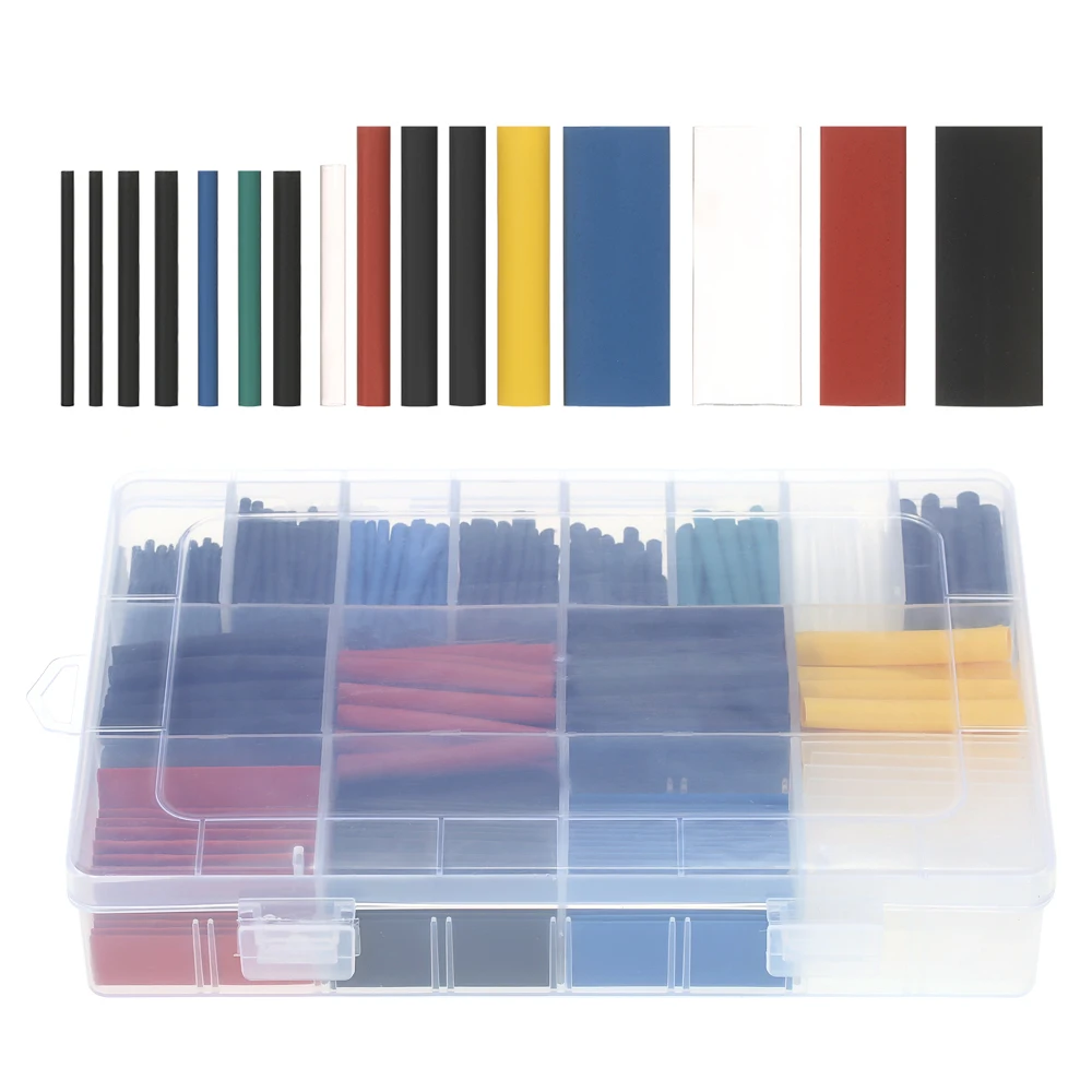 580PCS Assorted 2:1 Polyolefin Heat Shrink Tubing Tube Halogen-Free 6 Colors 11 Sizes Sleeving Wrap Wire Cable Kit 1.0-10mm
580PCS Assorted 2:1 Polyolefin Heat Shrink Tubing Tube Halogen-Free 6 Colors 11 Sizes Sleeving Wrap Wire Cable Kit 1.0-10mm