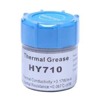 10g HY710-CN10 Thermal Grease CPU Chipset Cooling Compound Silicone Paste 3.17W Drop Shipping
10g HY710-CN10 Thermal Grease CPU Chipset Cooling Compound Silicone Paste 3.17W Drop Shipping