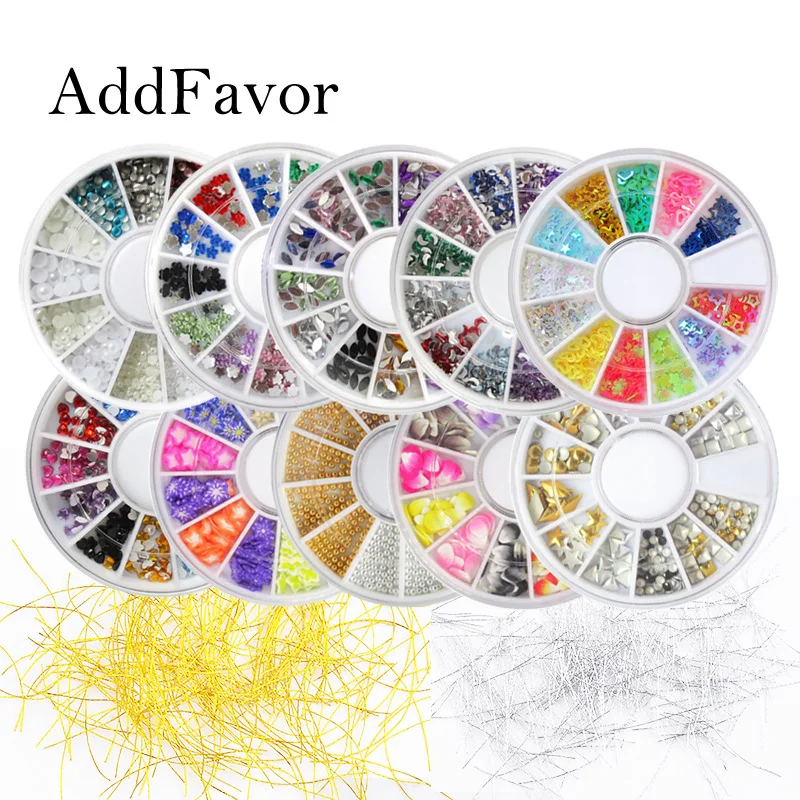 Addfavor Nail Rhinestone Gems Beads Studs Pearl Charm Nail Art Accessories Mixed 3D Nail Decoration DIY Manicure Tools
Addfavor Nail Rhinestone Gems Beads Studs Pearl Charm Nail Art Accessories Mixed 3D Nail Decoration DIY Manicure Tools