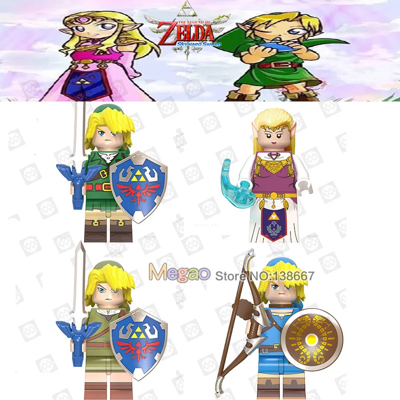 Single Game Princess Zelda Link Shield Sword Archer Model Dolls Building Blocks Toys For Children
Single Game Princess Zelda Link Shield Sword Archer Model Dolls Building Blocks Toys For Children