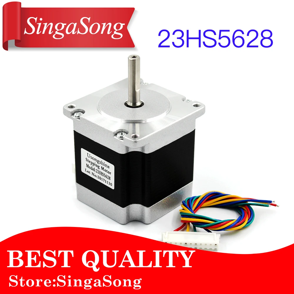 Nema 23 Stepper Motor 23HS5628 4-lead 57 motor 165 Oz-in 56mm 2.8A 6.35mm diame CNC Laser Grind Foam Plasma Cut
Nema 23 Stepper Motor 23HS5628 4-lead 57 motor 165 Oz-in 56mm 2.8A 6.35mm diame CNC Laser Grind Foam Plasma Cut