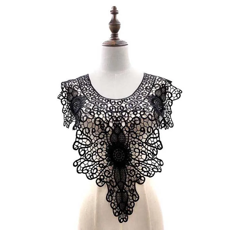 1pcs Lace Frontal Collar Embroidery Big Flowers Lace Neckline DIY Collar Lace Fabrics for Sewing Supplies Crafts Black/white/Red
1pcs Lace Frontal Collar Embroidery Big Flowers Lace Neckline DIY Collar Lace Fabrics for Sewing Supplies Crafts Black/white/Red