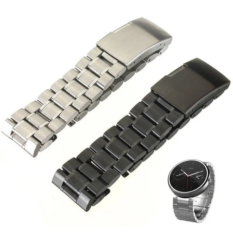 Luxury Stainless Steel Strap for watch band 22mm link bracelet Watchband for For Moto 360 Smart Watch metal wrist belt T8
Luxury Stainless Steel Strap for watch band 22mm link bracelet Watchband for For Moto 360 Smart Watch metal wrist belt T8