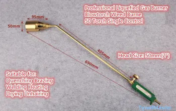 Gas Burner Professional Liquefied Gas Blowtorch Weed Burner for Quenching Brazing Welding Heating Gas Soldering Iron 50mm Nozzle
Gas Burner Professional Liquefied Gas Blowtorch Weed Burner for Quenching Brazing Welding Heating Gas Soldering Iron 50mm Nozzle