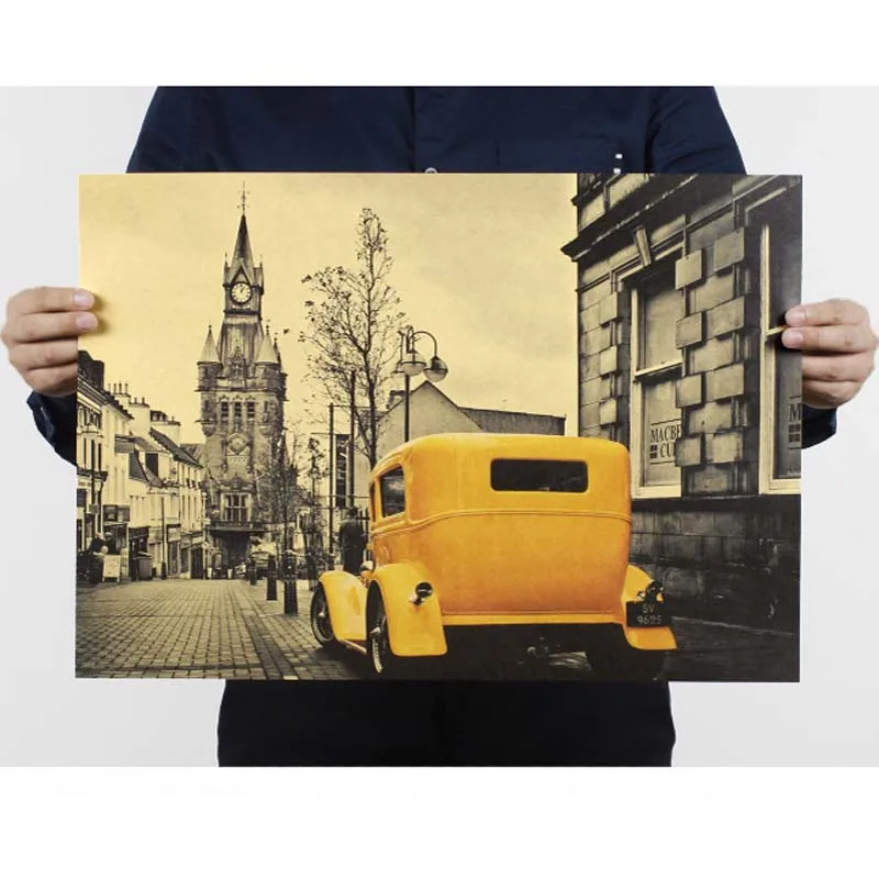 Vintage car Poster Kraft Paper Painting Pared Home Decor Decoration Posters Wall Stickers Paper Crafts 51*35.5cm
Vintage car Poster Kraft Paper Painting Pared Home Decor Decoration Posters Wall Stickers Paper Crafts 51*35.5cm