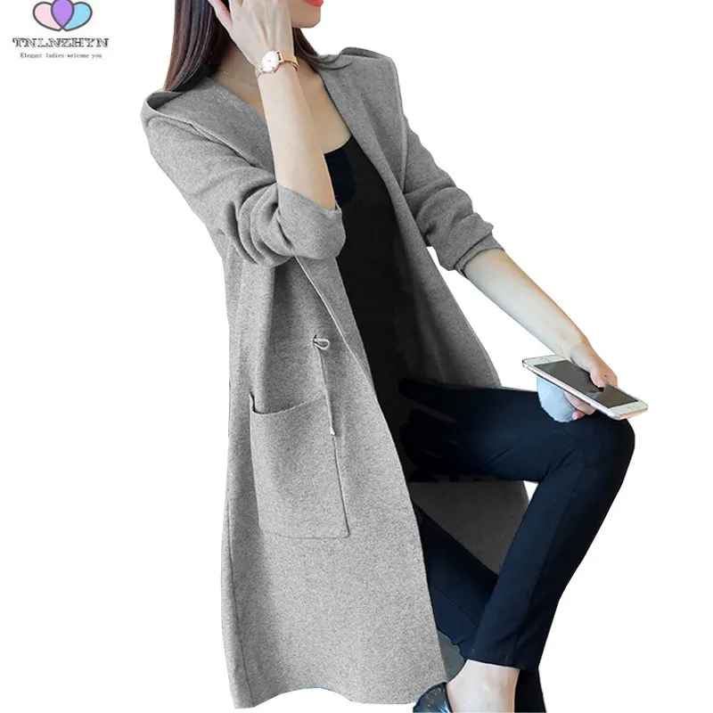 TNLNZHYN 2019 New Autumn Women Sweater Cardigan Slim Hooded long Knitted Cardigan Casual Women Sweater Loose Sweater Coat E221
TNLNZHYN 2019 New Autumn Women Sweater Cardigan Slim Hooded long Knitted Cardigan Casual Women Sweater Loose Sweater Coat E221